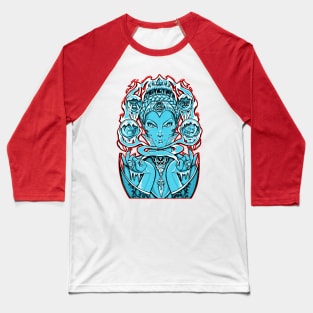 The Snow Queen - Red Outlined Version Baseball T-Shirt